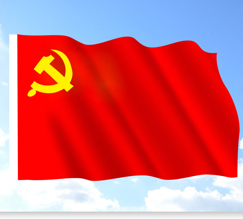 宝辉baohui中国标准党旗加厚党旗防水纳米1号2号3号4号5号旗帜1号1922