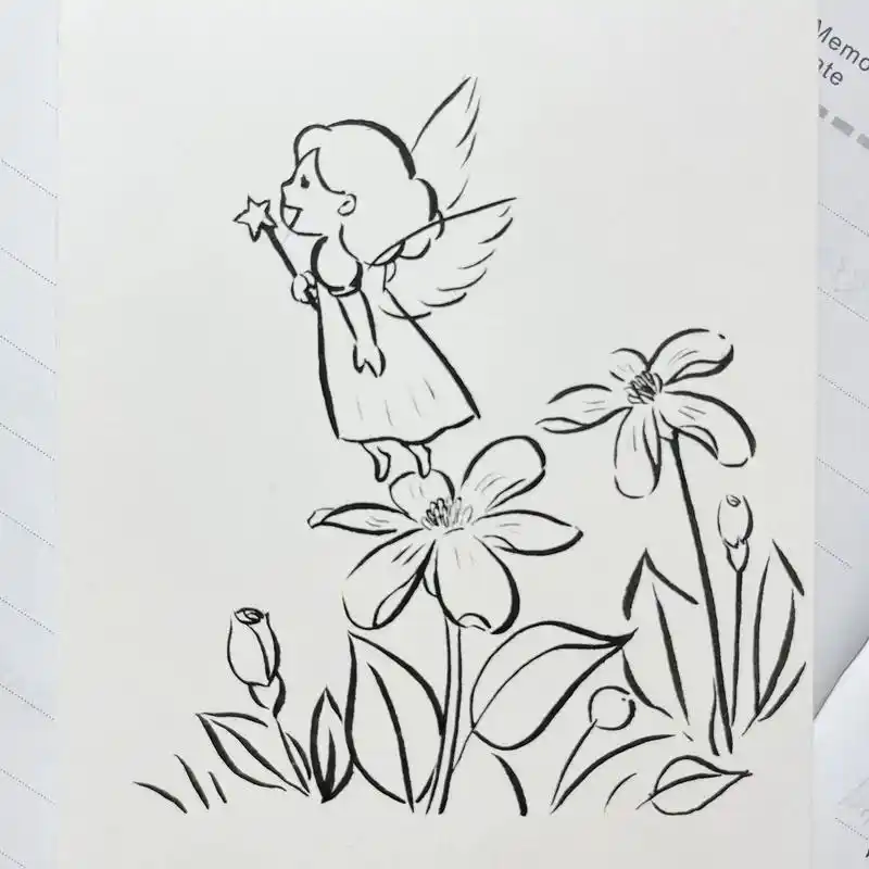 精灵.#简笔画 #一学就会系列 #绘画过程 #亲子简笔画 # - 抖音