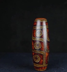 藏区回流老料真品玛瑙玉髓九眼天珠天然天眼珠锁骨项链吊坠送挂绳