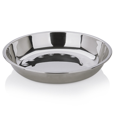 特价不锈钢盘子加深特厚骨碟烧烤圆盘平盘食堂菜盘小碟子儿童餐具