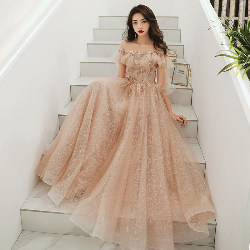 仙女气质晚礼服裙气场女王成年仙气公主礼服