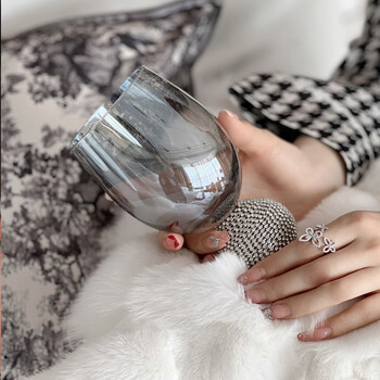 仪式感轻奢高级感镶钻石红酒杯水晶玻璃鸡尾酒杯伴手礼婚礼生日礼物送