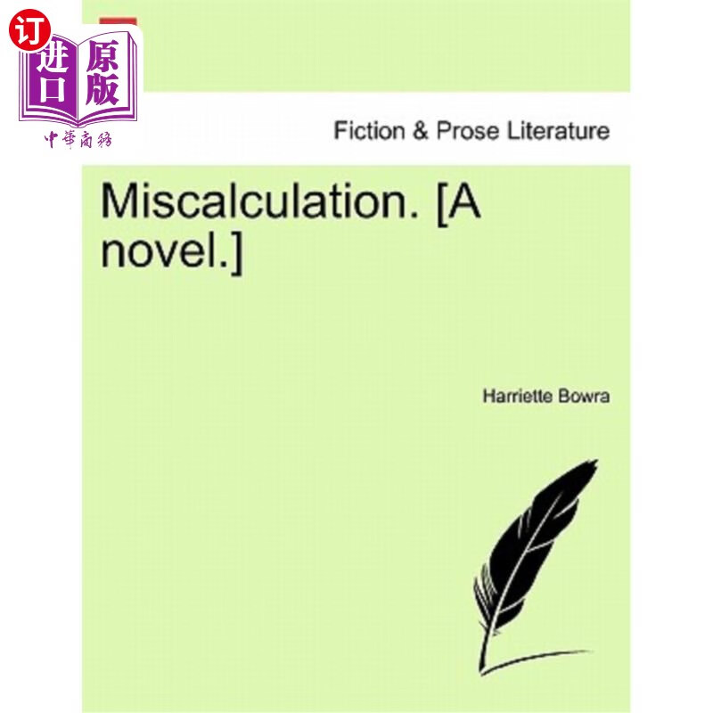 海外直订miscalculation. [a novel.] 算错了.【小说】