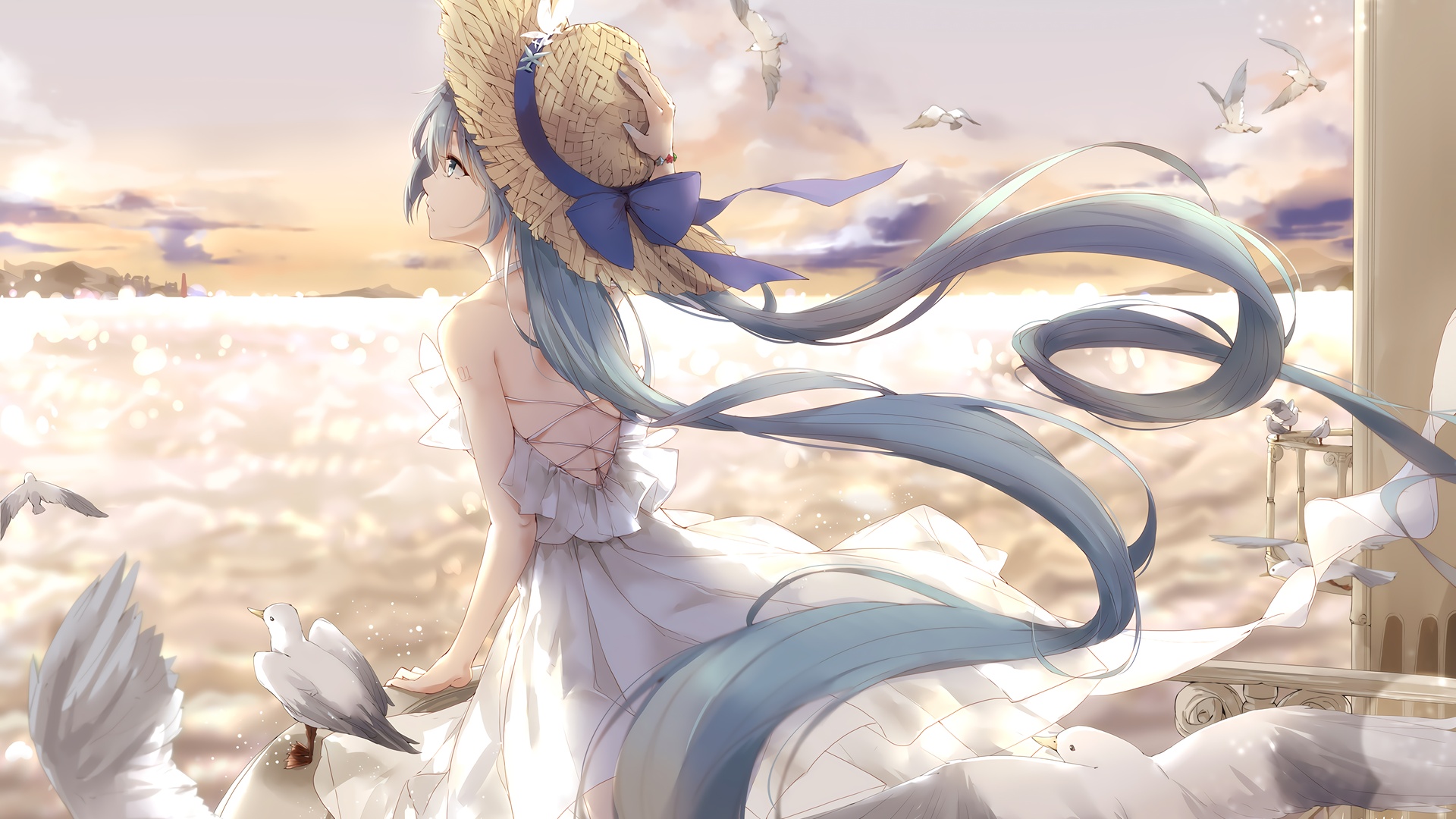 女孩子 初音未来 阳台 鸟儿 4k动漫壁纸壁纸动漫壁纸> 下载高清原图