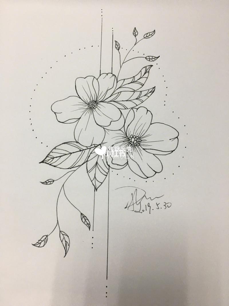 黑白画简笔画植物花 简笔画图片大全-蒲城教育文学网