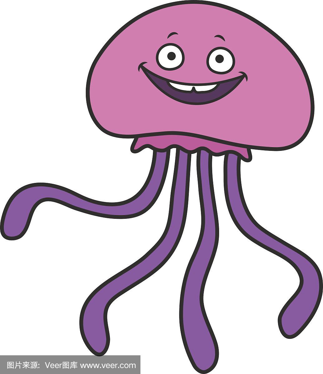 卡通水母