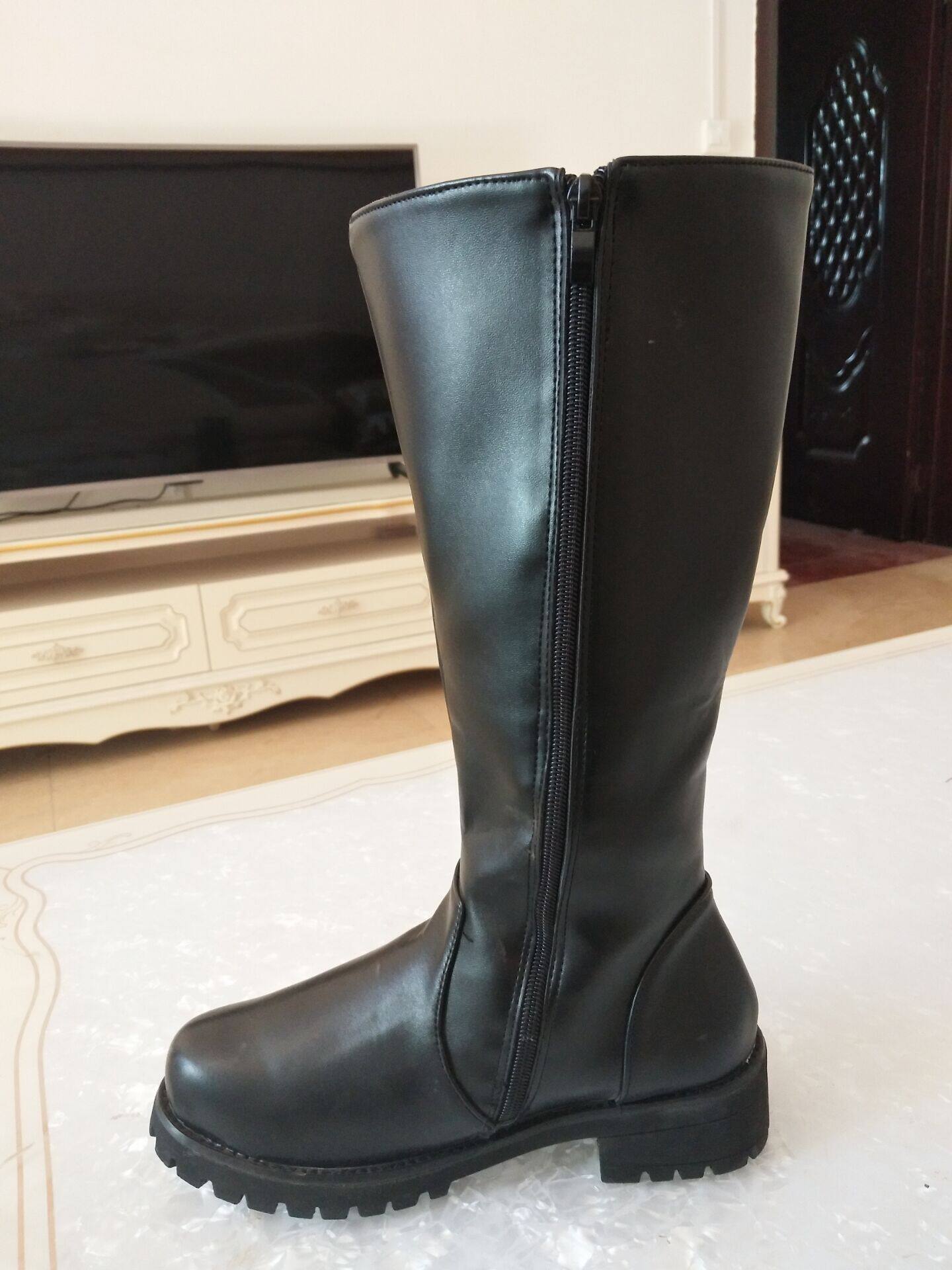 高筒靴 军阀大帅靴 军官靴骑马靴 佛爷军靴仪仗队皮靴长筒靴