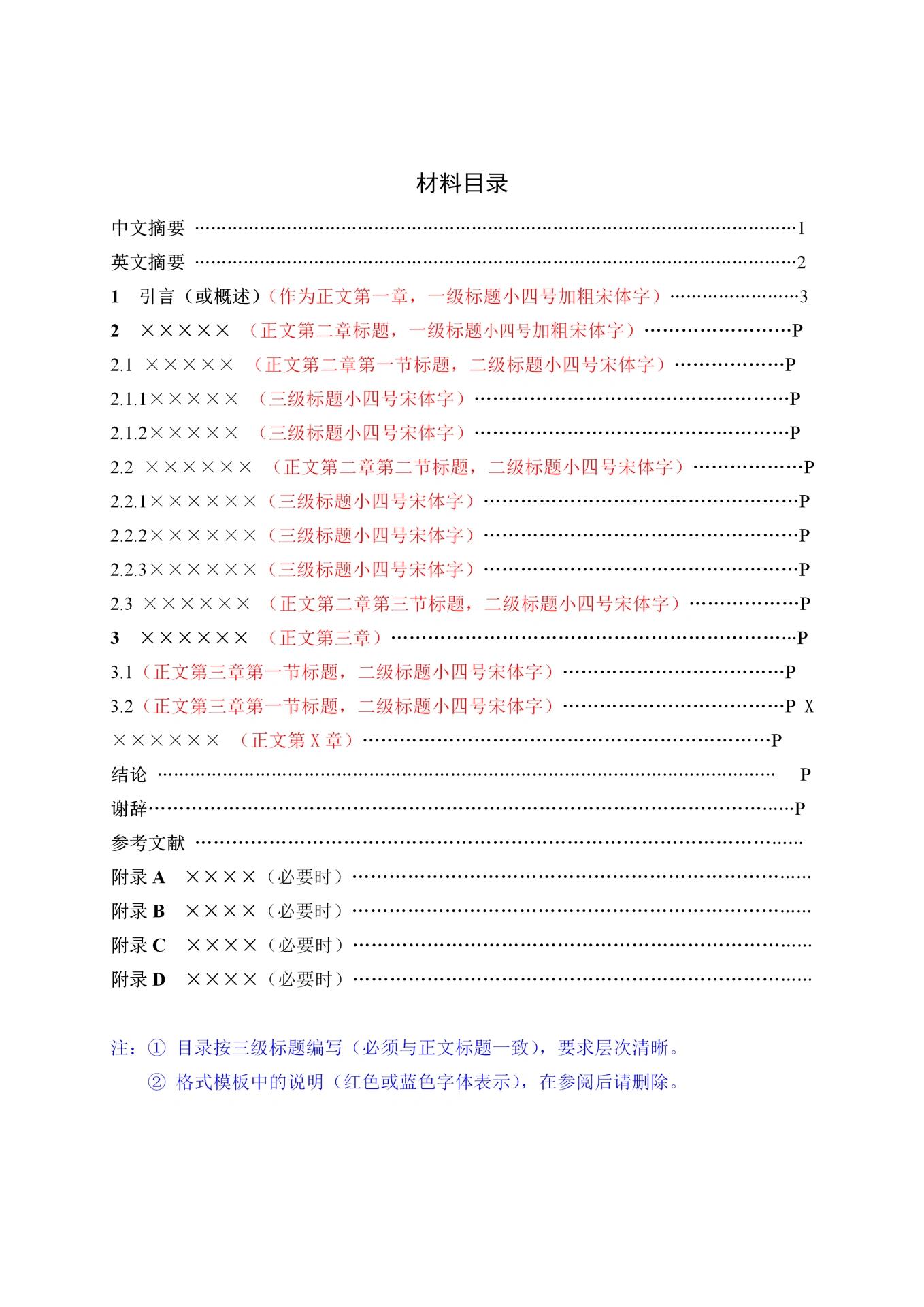 论文小白必知道的目录格式!