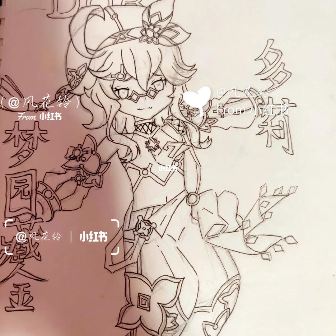 画的很丑勿喷#画画  #多莉  #画画的日常  #简笔画  #全球宅家画画