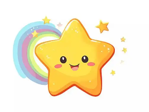 卡通插画星星头像可爱小星星元素