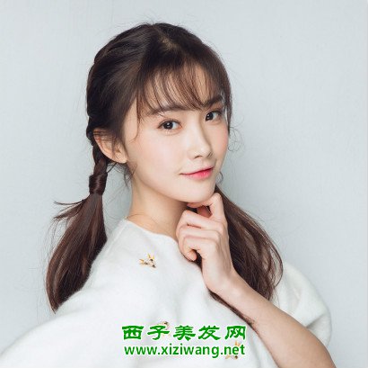 经常扎马尾留什么刘海 五款适合马尾刘海发型(3)_马尾辫发型_西子美发