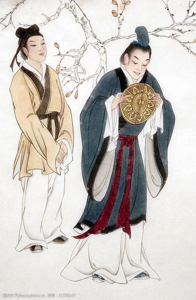 人物工笔画图片