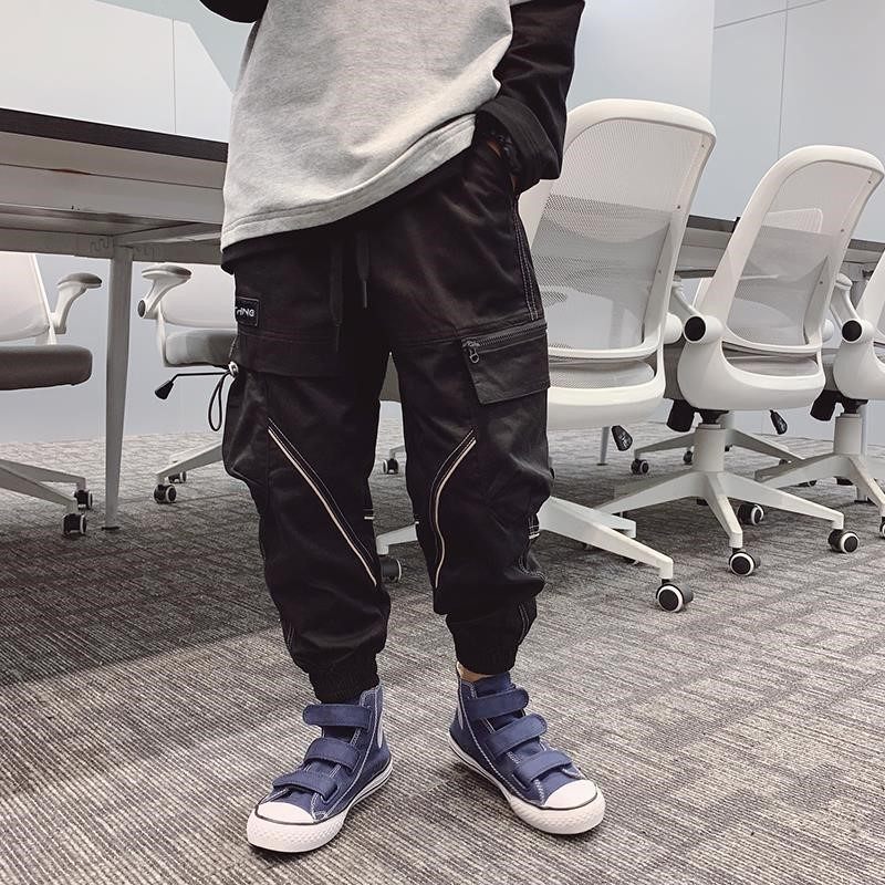 2021工装长裤休闲宝宝童潮中大包条新款男童裤子