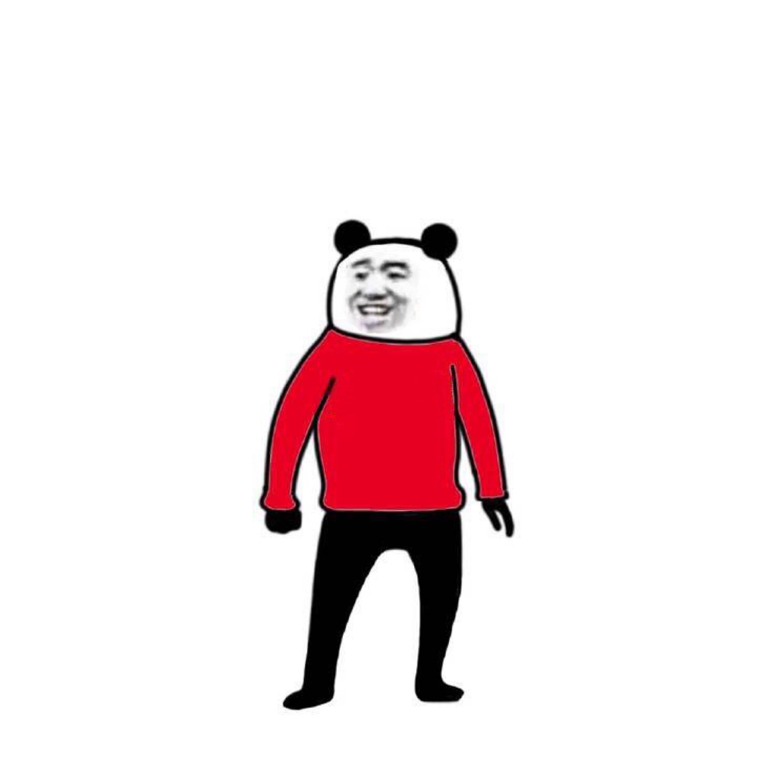 熊猫人全员恶人一组熊猫头表情包原图