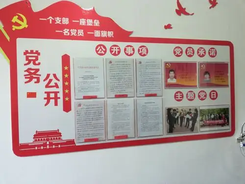 党支部党务公开栏