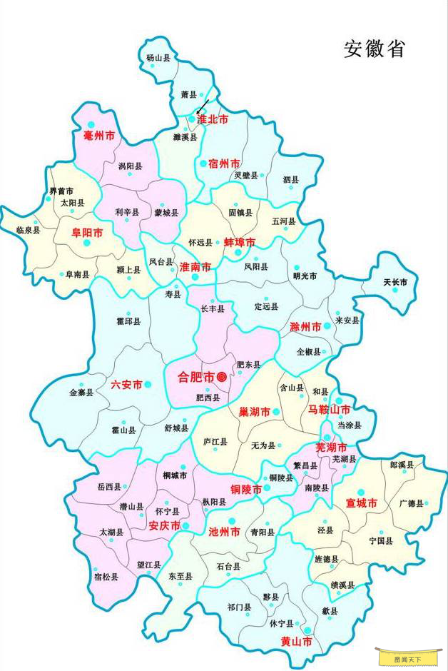 用地图带你了解徽商的故乡安徽