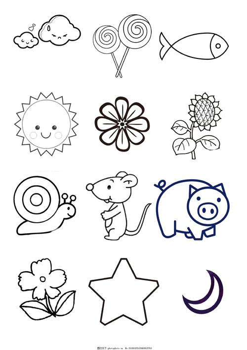 儿童启蒙早教幼儿简笔画绘画海洋生物之河马幼儿园儿童简笔画动物篇