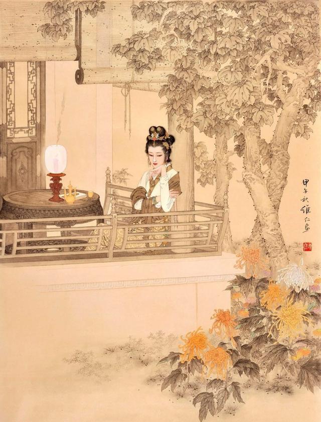 著名国画家,连环画家——项维仁和他的工笔重彩仕女画
