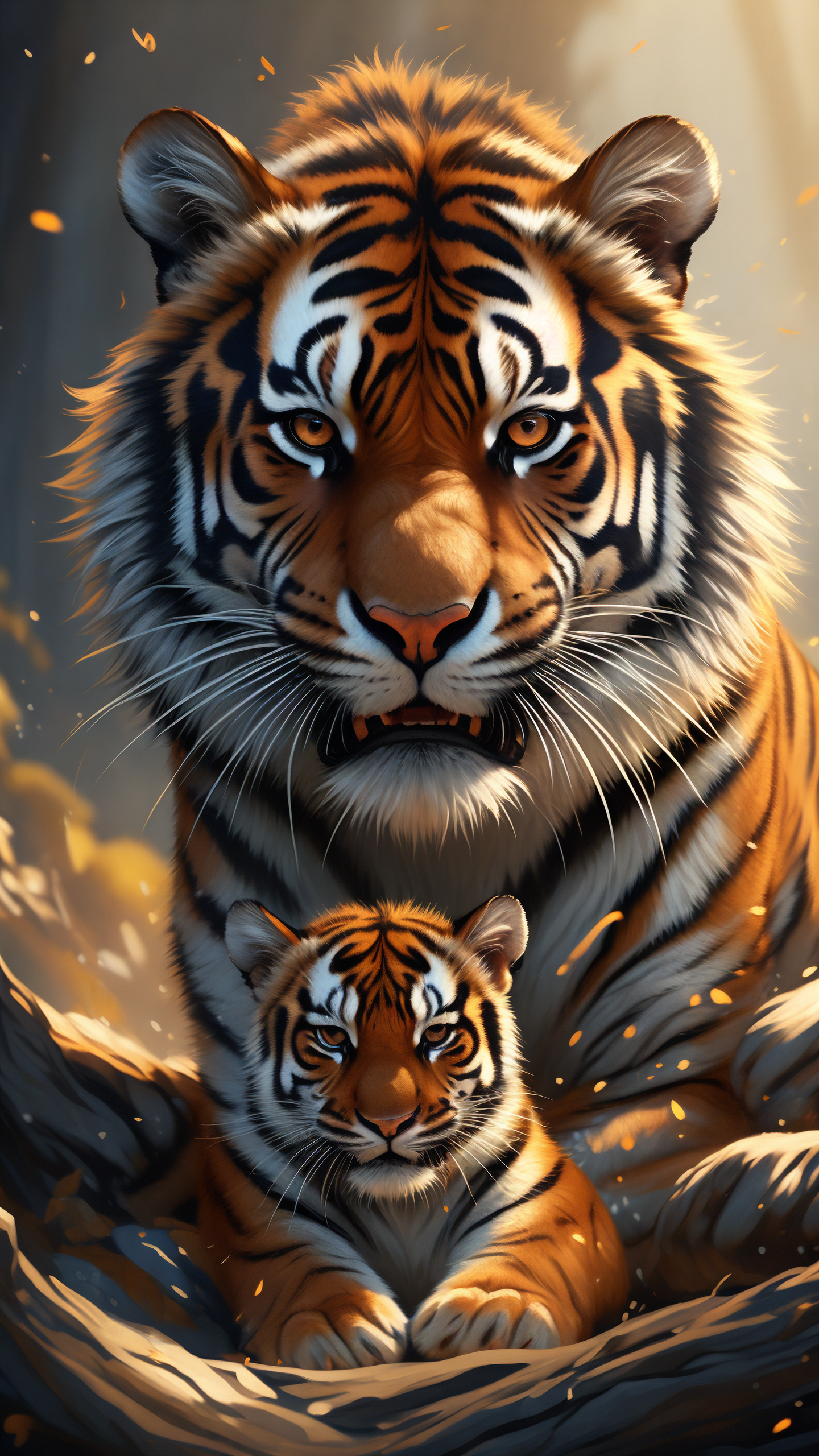 老虎壁纸来喽99 9991有没有喜欢老虎的宝子们,这组老虎壁纸真的