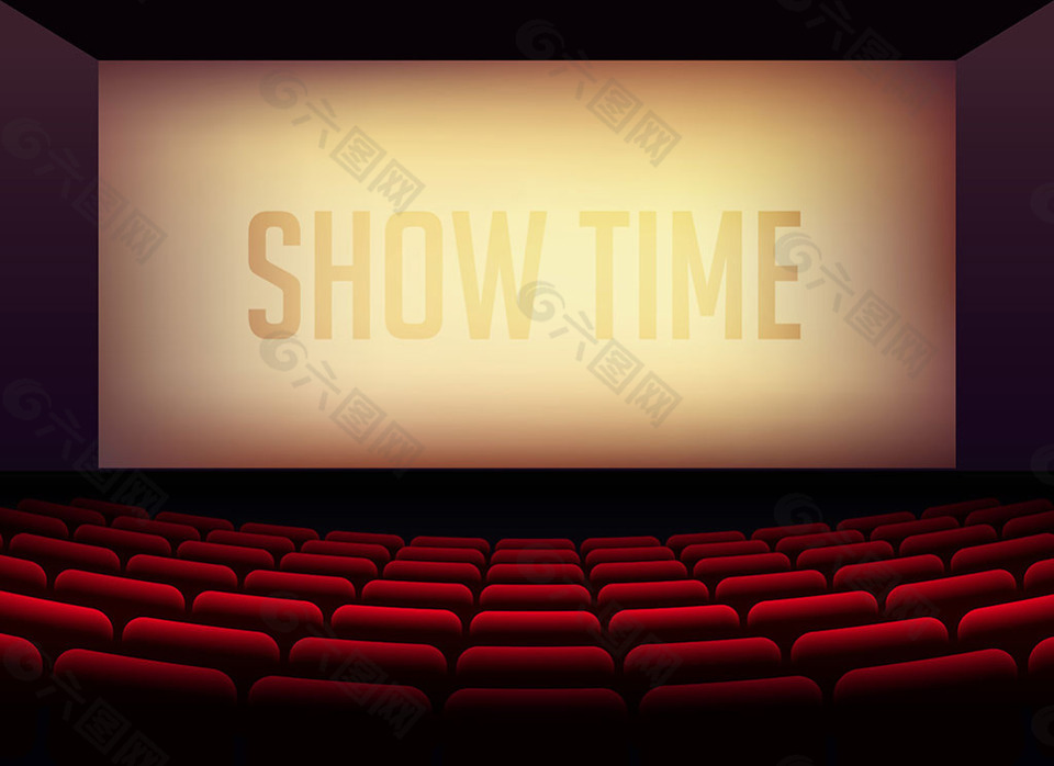 写实风格电影院背景