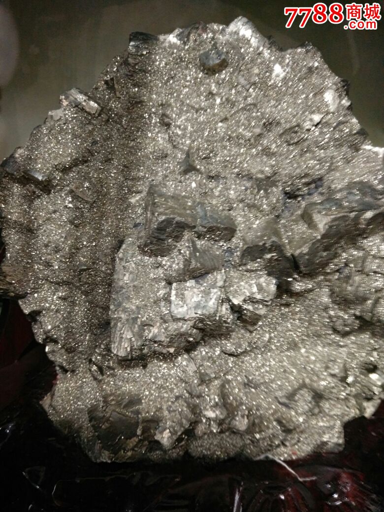 天然原生态银矿奇石摆件