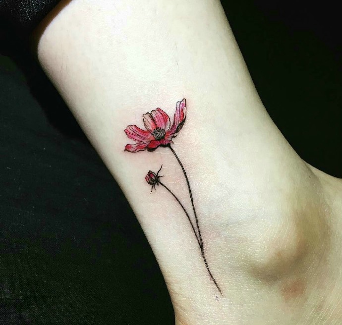 一组适合女生的小清新纹身图案