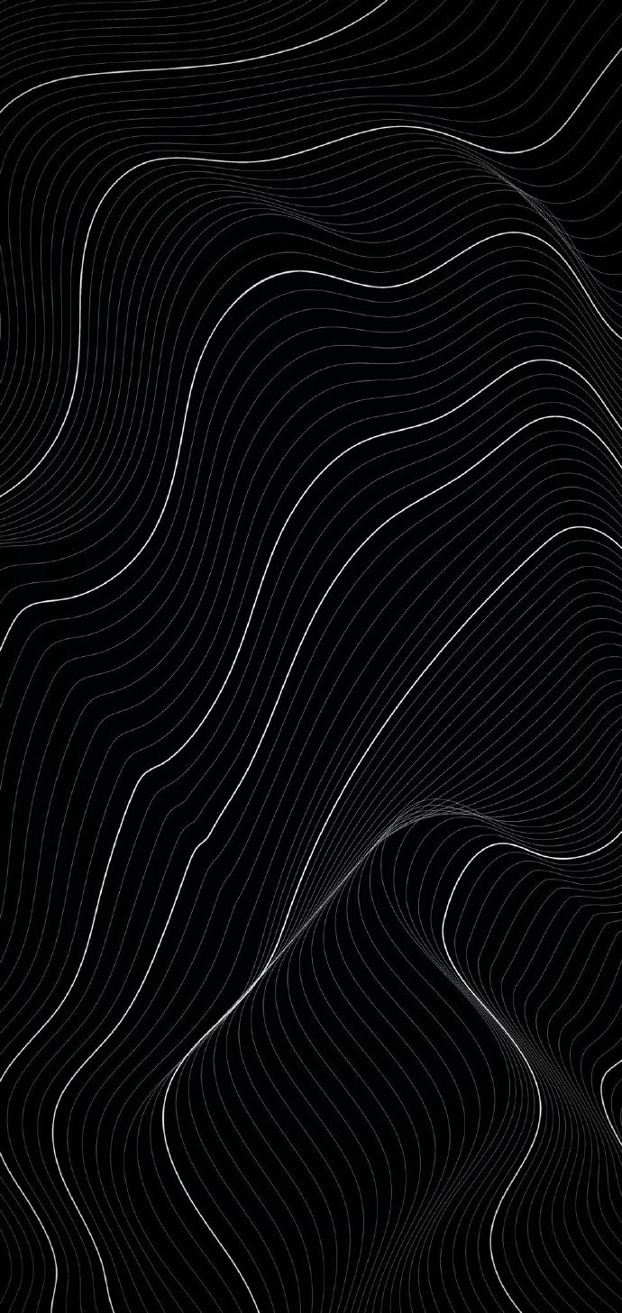 黑色壁纸,再换成黑色图标,打开深色模式