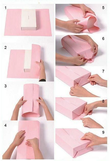 礼物包装纸怎么包