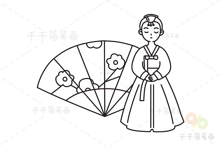 韩国简笔画手绘