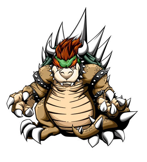 《超级玛丽》游戏角色插画:bowser koopa(库巴)