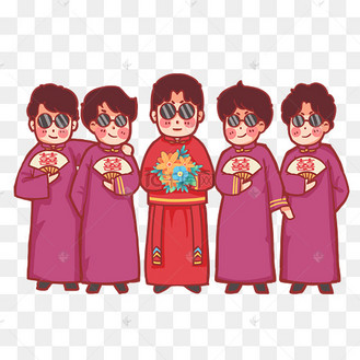 伴郎伴娘_素材_图片-千库网