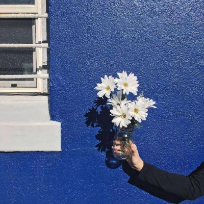 蓝色系背景图ins小众