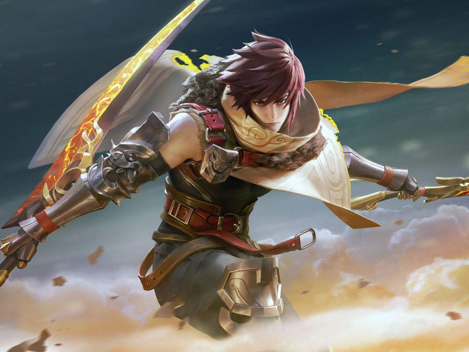 王者荣耀澜帅气图片插画图片壁纸