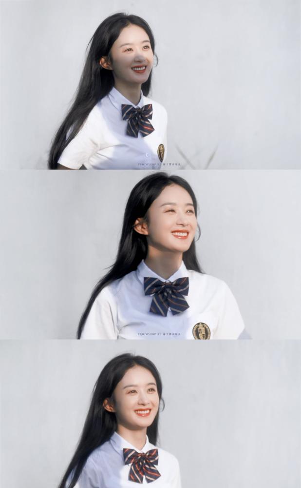 33岁的赵丽颖可以将自己的状态维持得这么好,穿上校服百褶裙,青春靓丽