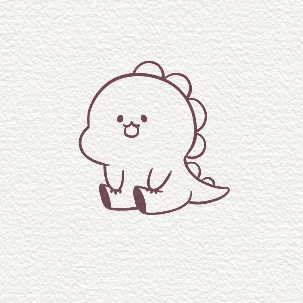 96一看就会的简笔画教程(可爱小恐龙) 96每日一画 96超简单一看