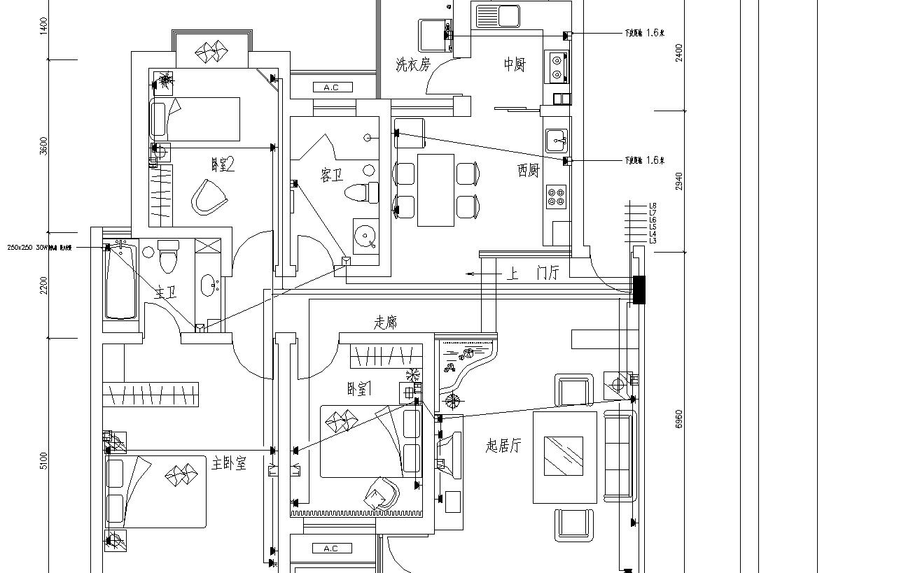 样板间装修电气施工图