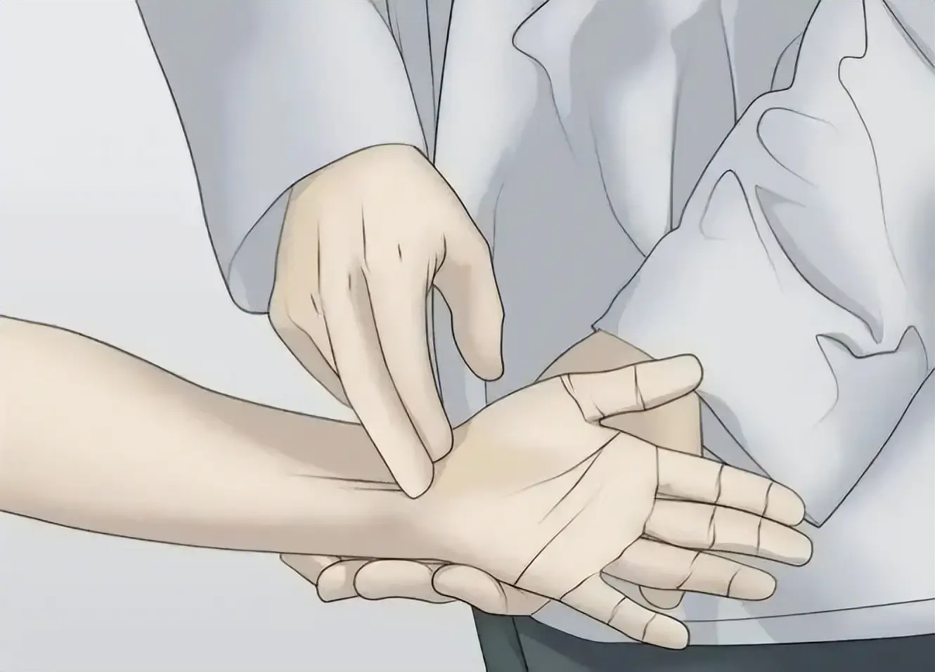 1至2分钟内,会出现手腕部局部疼痛或手指放电样麻木,即为phalon征阳性