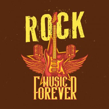 摇滚俱乐部标志设计套装音乐节标签白色背景的矢量插图摇滚俱乐部标志