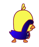 抖音小黄鸭穿圆通快递跳舞 gif - 一组非常时尚的跳舞鸭_小黄鸭_抖音