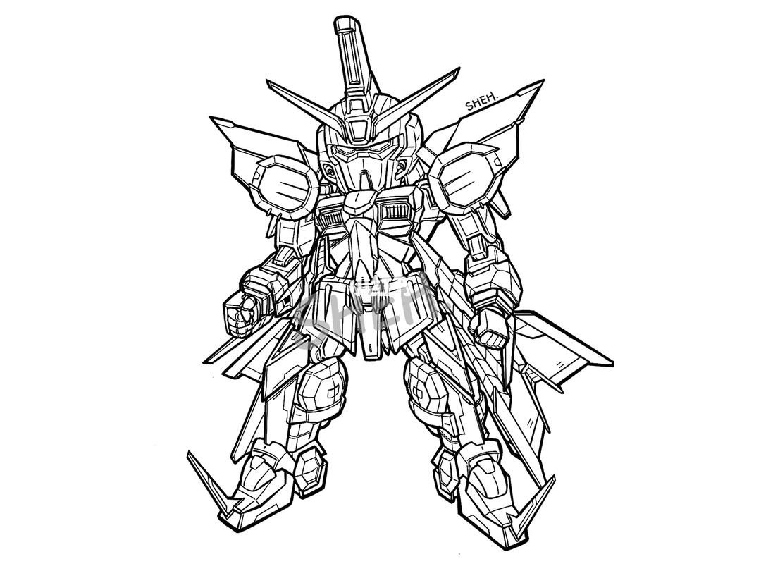 画画  #手绘  #procreate绘画  #高达  #高达手绘