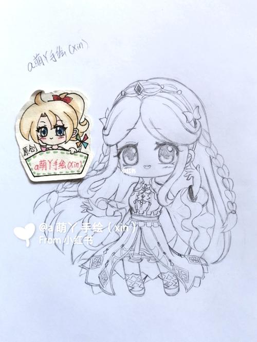 斗罗大陆宁荣荣的简笔画