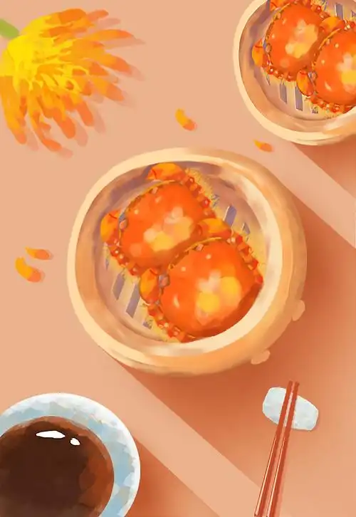 大闸蟹|插画|创作习作|刘文雅 - 临摹作品 - 站酷 (zcool)