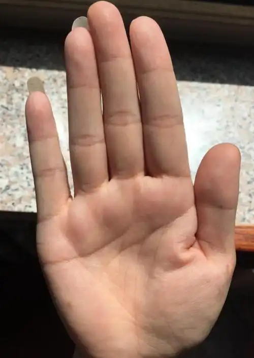 手型:水型手情感:未来配偶颜值一般,情感发展一生都比较稳定,不会出现