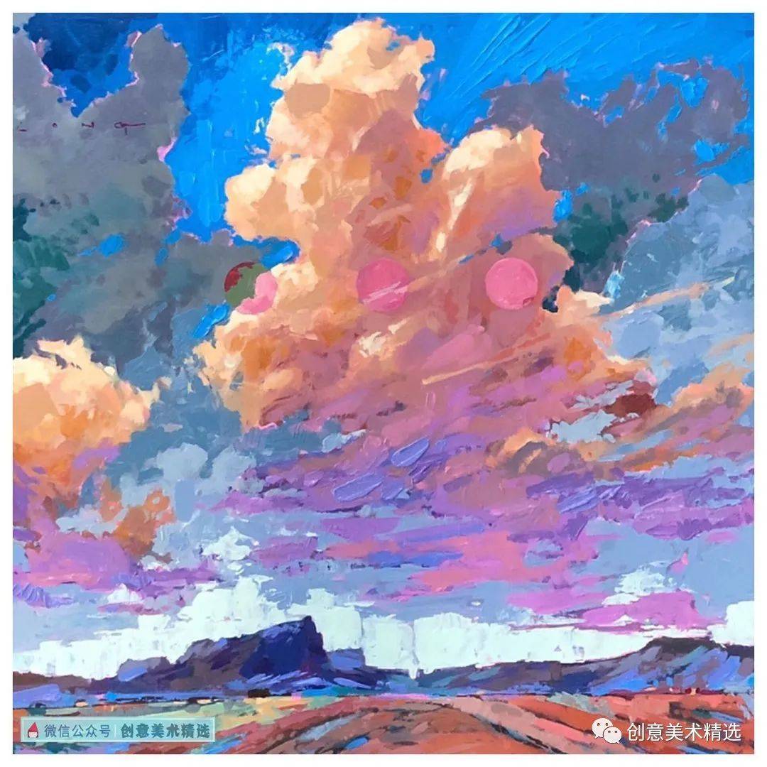 当纯度与明度融合对比12张美轮美奂的云霞主题色彩作品