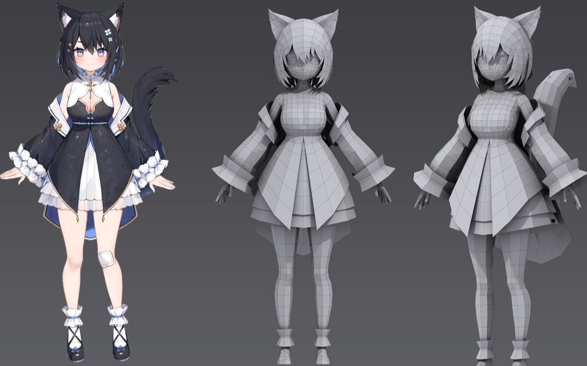 【3dmax建模】二次元角色"狐女"3d游戏人物建模教程_哔哩哔哩_bili