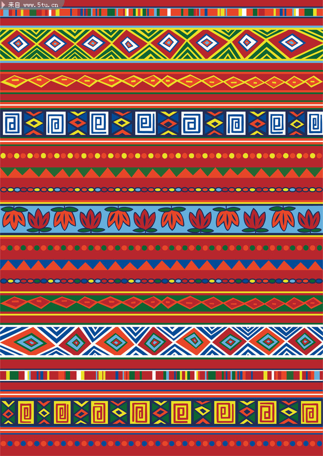 二方连续纹样中国传统图案