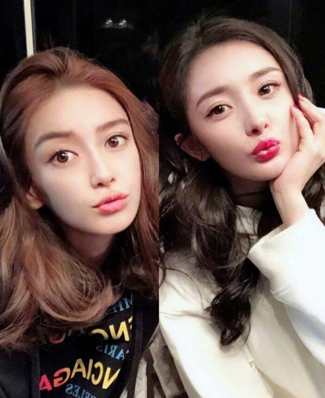 杨颖生日杨幂整点送祝福,黄晓明巴黎为其甜蜜庆生,蛋糕别有用心