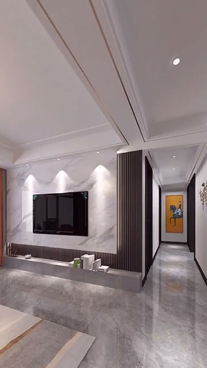 电视背景墙#2021流行的客厅装修