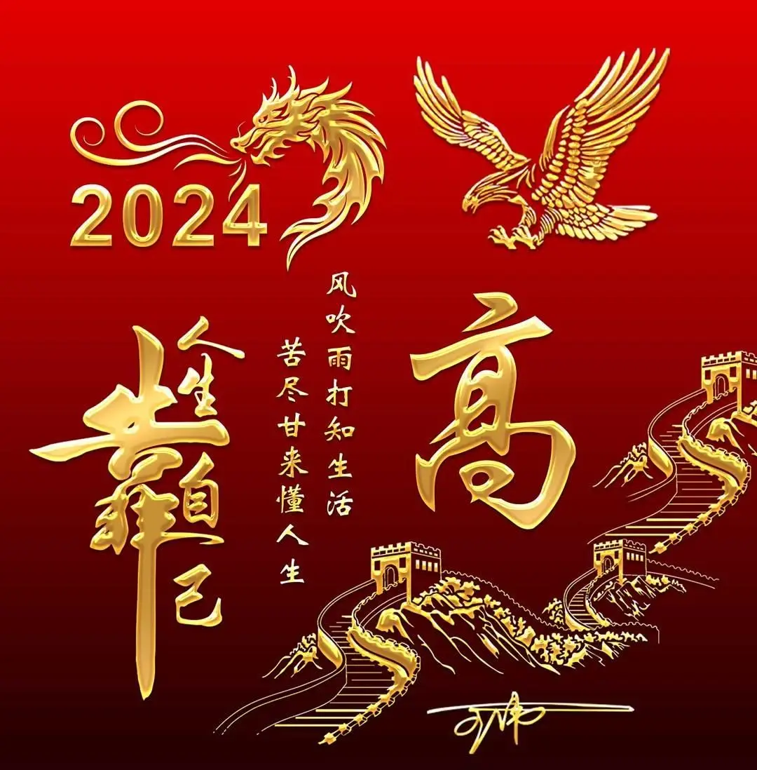 你该换一换微信头像了,2024龙年36张励志个性签名头像,请查收_设计