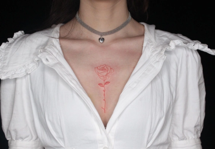 女生胸口纹身图案 适合胸口纹的图案女(7/7)-纹身图片网